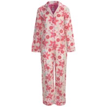 Frankie & Johnny Cotton Voile Pajamas - Long Sleeve (For Plus Size Women) in Chubby Birds Day - Closeouts