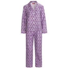 Frankie & Johnny Cotton Voile Pajamas - Long Sleeve (For Women) in Teardrop Purple Passion - Closeouts