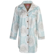 Frankie & Johnny Cotton Voile Sleepshirt - Long Sleeve (For Women) in Spring Blooms Gold - Closeouts