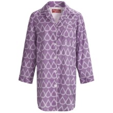 Frankie & Johnny Cotton Voile Sleepshirt - Long Sleeve (For Women) in Teardrop Purple Passion - Closeouts