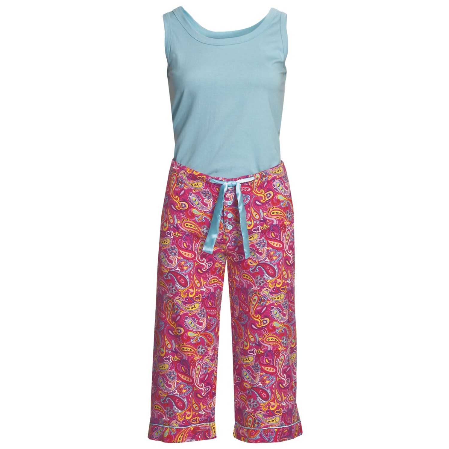 Frankie & Johnny Paisley Tank Top and Capris Pajamas (For Women) Save 55