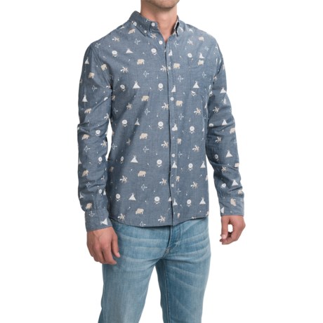 Free Nature Southwest Cotton Shirt Long Sleeve For Men