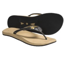 Freewaters Bolinas Sandals - Leather, Flip-Flops (For Women) in Tan - Closeouts