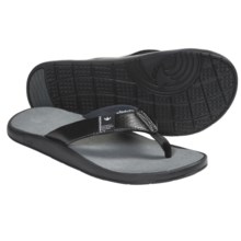 Freewaters Cruz Control Sandals - Flip-Flops (For Men) in Black - Closeouts