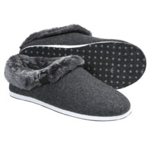 Freewaters Homer Slippers - Felted Wool, Removable Liner (For Men) in Dark Grey - Closeouts