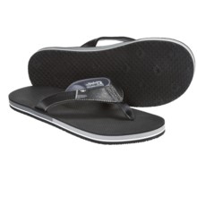 Freewaters The Dude Sandals - Flip-Flops (For Men) in Black - Closeouts