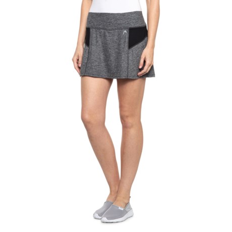 Head Fresh Mesh Skort (For Women) - BLACK HEATHER (XL )