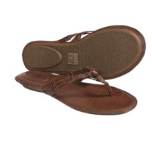Frye Alessia Artisanal Flip-Flop Sandals - Leather (For Women) in Cognac - Closeouts