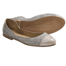 Frye Carson Cap Toe Ballet Shoes - Leather (For Women) in Ice - Closeouts