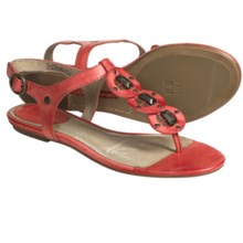 Frye Laurel Ring Ankle Sandals - Leather (For Women) in Red - Closeouts