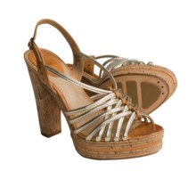 Frye Lena Strappy Sling Sandals - Leather (For Women) in Pale Gold - Closeouts