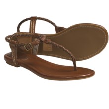 Frye Madison Braided Sandals - Leather (For Women) in Dark Brown Multi - Closeouts