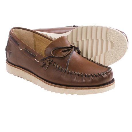 Frye Nathan Tie Boat Shoes Leather For Men