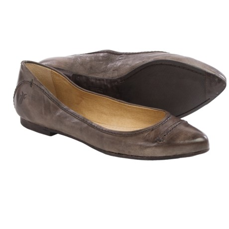 Frye Olive Seam Ballet Flats Leather (For Women)