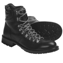 Frye Rogan Hiker Boots - Pebbled Leather (For Men) in Black - Closeouts