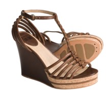 Frye Shay Strappy Sandals - Leather, T-Strap (For Women) in Brown - Closeouts