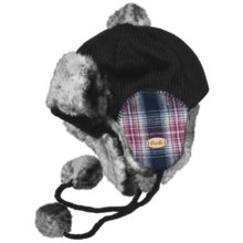 Fu-R Headwear Fiona Trapper Hat - Faux Fur, Ear Flap (For Women) in Black - Closeouts