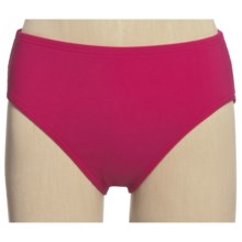 Full-Coverage Bikini Swimsuit Bottoms (For Women) in Bright Raspberry - 2nds
