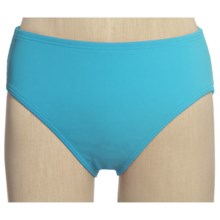 Full-Coverage Bikini Swimsuit Bottoms (For Women) in Turquoise - 2nds