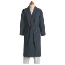 Full-Length Fleece Robe (For Men and Women) in Navy - Closeouts