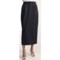 Gabriella Molinari Worsted Wool Skirt - Long (For Petite Women) in Navy
