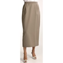 Gabriella Molinari Worsted Wool Skirt - Long (For Petite Women) in Taupe - Closeouts