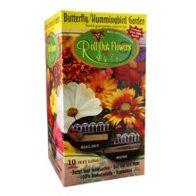 Garden Innovations Roll Out Flower Garden in Butterfly/Humming Bird - Closeouts
