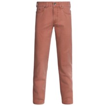 Gardeur Nevio Pants - Washed Cotton Twill (For Men) in Red - Closeouts