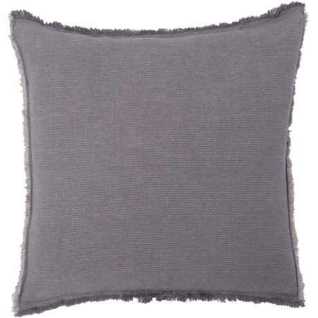 Haven Garment-Washed Throw Pillow - 20x20?, Feathers, Grey - GREY ( )