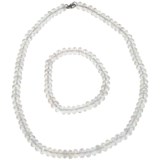 Gemstar Czech Crystal Rondelle Necklace - Matching Bracelet