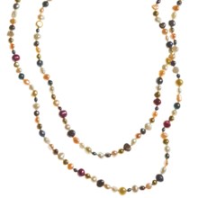 Gemstar Endless Necklace - Mixed Freshwater Pearls, 62" in Multi Light Fwp - Closeouts