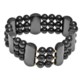 Gemstar Hematite 3-Row Bracelet - Stretch