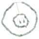 Gemstar Jade Chip Jewelry Set - Necklace, Bracelet and Earrings