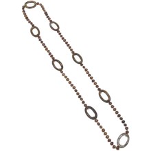 Gemstar Pearl and Seed Bead Necklace - 32” in Bronze W/Bronze Mop - Closeouts