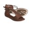 Gentle Souls Bistro Leather Sandals (For Women) in Wood