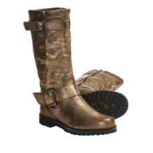 Gentle Souls Buckled Up Boots - Leather (For Women) in Antique Gold - Closeouts