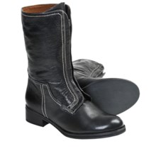 Gentle Souls Pod Mix Boots - Leather, Front Zip (For Women) in Black - Closeouts