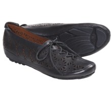 Gentle Souls Sol Zest Oxford Shoes - Laser Cut (For Women) in Black Leather - Closeouts