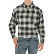 George Strait by Wrangler Western Shirt - Long Sleeve (For Men) in Black/Khaki Plaid - Closeouts