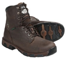Georgia Boot Leather Work Boots - Waterproof (For Men) in Brown Crazy Horse - Closeouts