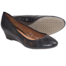 Geox Maura Zeppa Wedge Heels - Leather (For Women) in Black - Closeouts