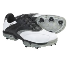 Geox Protech Saddle Golf Shoes - Waterproof (For Men) in White/Black - Closeouts