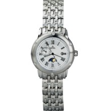 Gevril Prime Minister Watch - Stainless Steel Bracelet, Lacquered Case (For Men) in White/Stainless Steel - Closeouts
