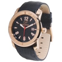 GF Ferre Watch - Gold Stainless Steel Case, Date Window in Black/Rose Gold/Black - Closeouts