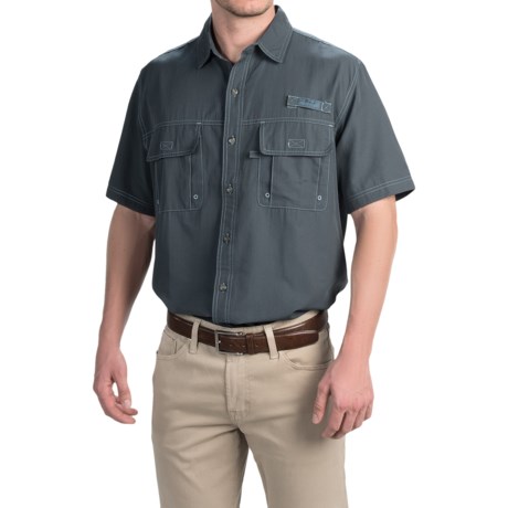 GH Bass and Co Solid Explorer Shirt Short Sleeve For Tall Men