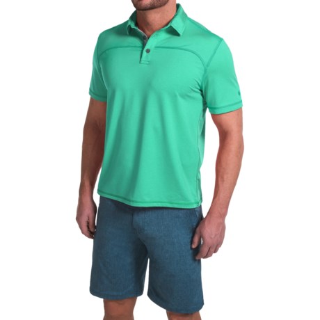 G.H. Bass and Co. Textured Two-Tone Polo Shirt - Short 