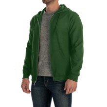 Gildan 7.5 oz. 50/50 Hoodie Sweatshirt - Zip (For Men and Women) in Dark Green - 2nds