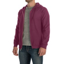 Gildan 7.5 oz. 50/50 Hoodie Sweatshirt - Zip (For Men and Women) in Wine - 2nds
