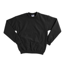 Gildan 7.75 oz. Cotton Sweatshirt - Crew Neck (For Youth) in Black - 2nds