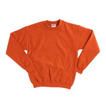 Gildan 7.75 oz. Cotton Sweatshirt - Crew Neck (For Youth) in Blaze Orange - 2nds